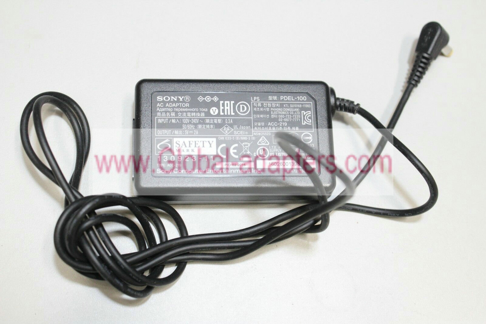 New Sony PDEL-100 AC Power Adapter 5V 2A ACC-219 PSP-100 charger adaptor - Click Image to Close